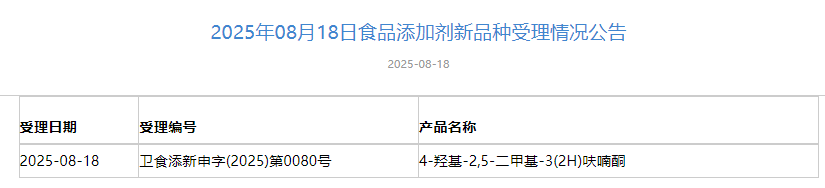 三新食品,受理动态,HMO