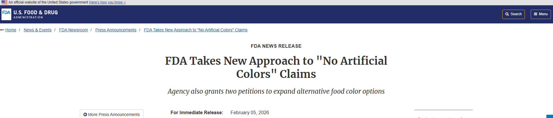 天然着色剂,FDA,甜菜红,螺旋藻