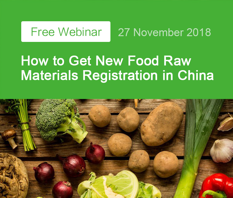 China,Food,Food Registration,Raw Material,Free,Webinar,Registration