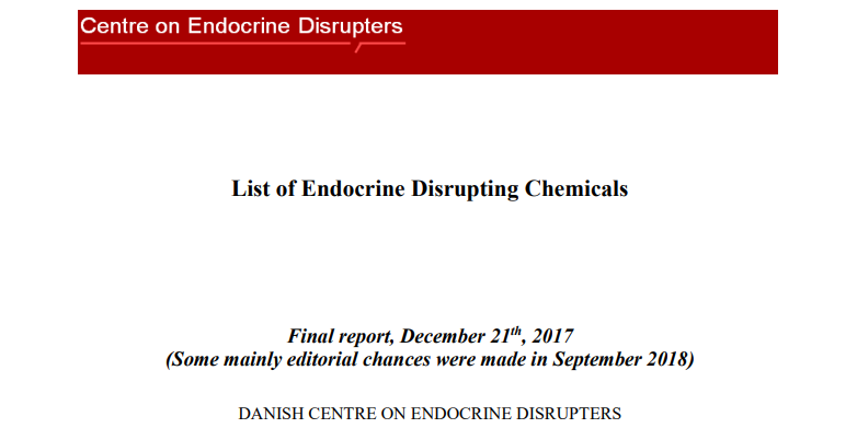 substances,chemicals,List,identified,EDC,endocrine disrupting