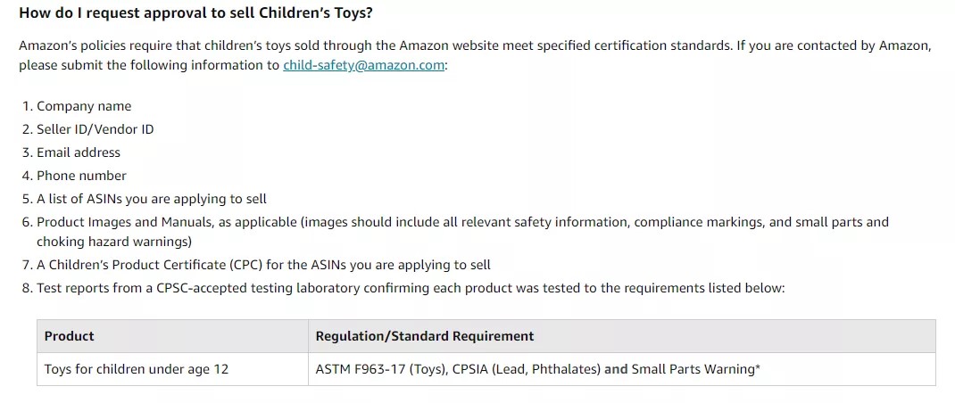 合规服务,亚马逊,CPC,儿童产品,玩具