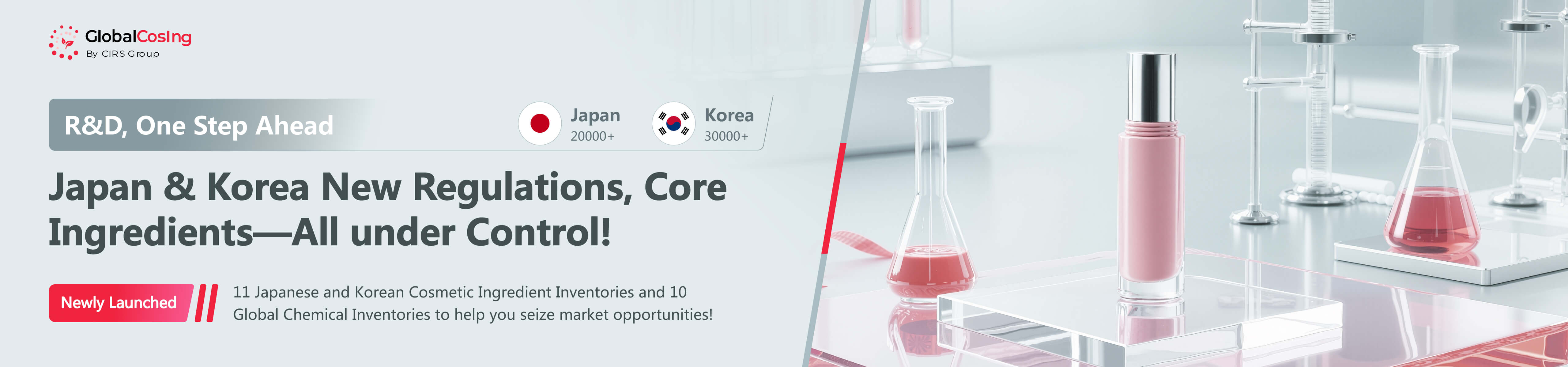 Global CosIng,Japan,South Korea,Ingredient,Cosmetic,Inventories