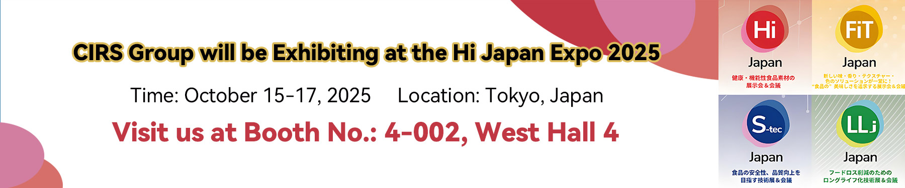 CIRS,Japan,Expo,Food,Ingredient,China,US,EU