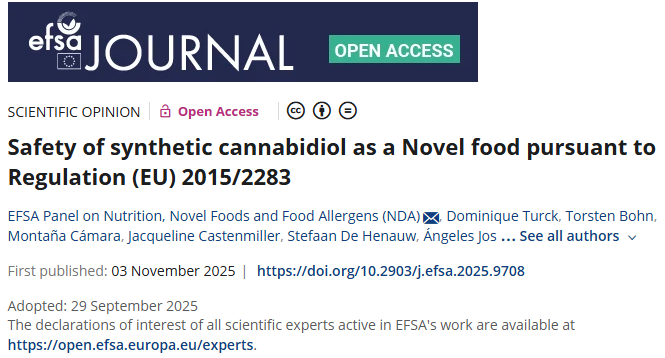 EU,Novel,Food,Approval,CBD,Safety,EFSA