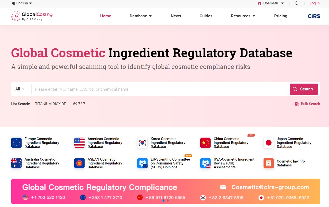 Global CosIng 2.0 Launches: Transforming Cosmetic Ingredient Regulatory Compliance with Multi-Language Support, Custom Tracking, and Lower Costs