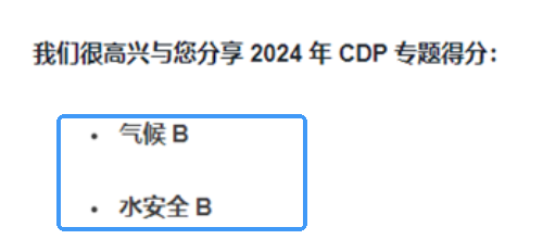 喜报,瑞旭,CDP问卷,B评级